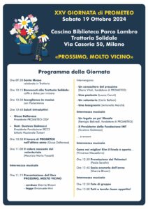 XXV Giornata di PROMETEO a Cascina Biblioteca Parco Lambro. Ecco il Programma di sabato 19 Ottobre! 3